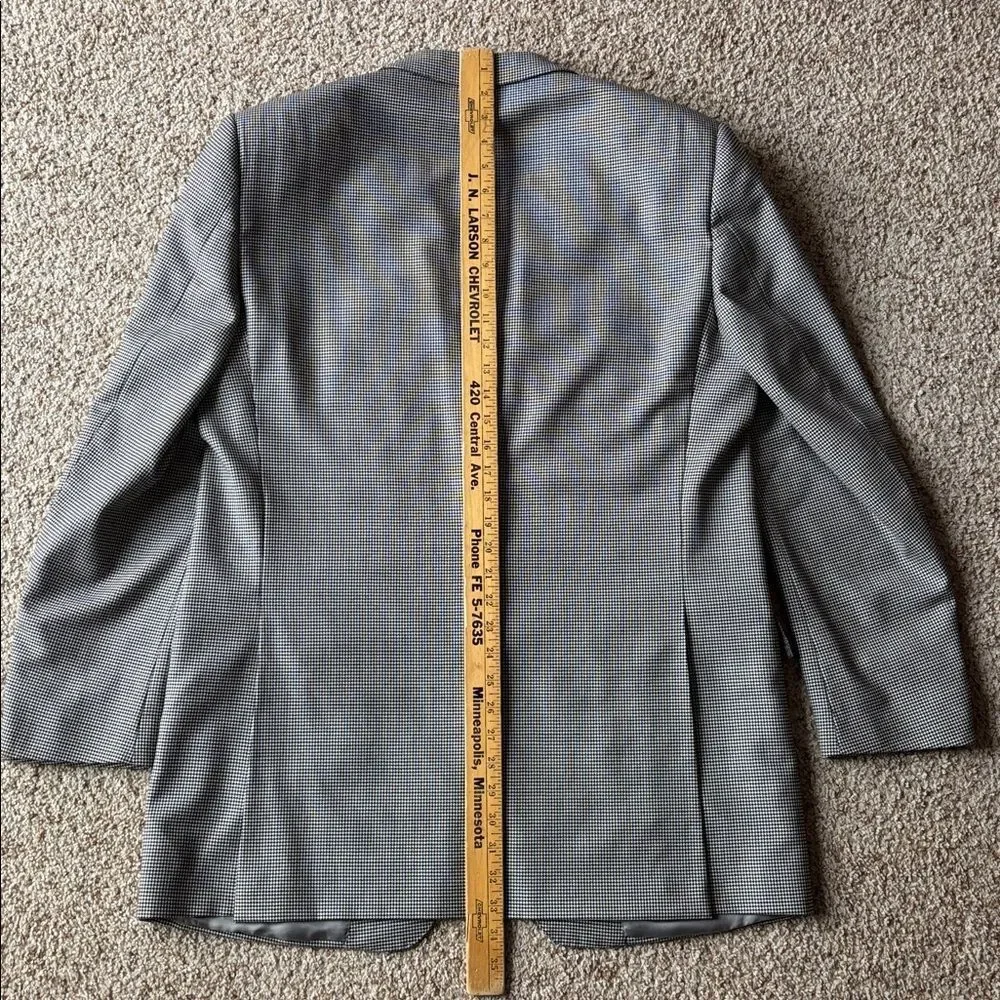 *Luxury* Ermenegildo Zegna 15milmil15 Houndstooth Wool Sport Coat Eu 54 L US 44